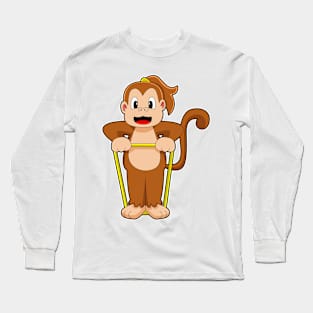 Monkey Gymnastics Fitness band Long Sleeve T-Shirt